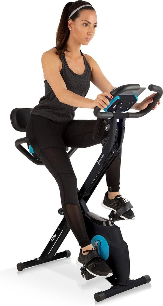 Azura M3 Pro hometrainer flexibele trekbanden riemaandrijving zwart