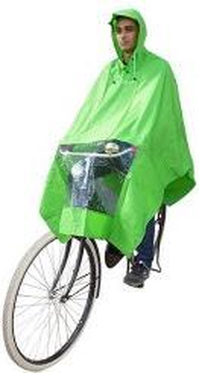 HOOODIE poncho groen