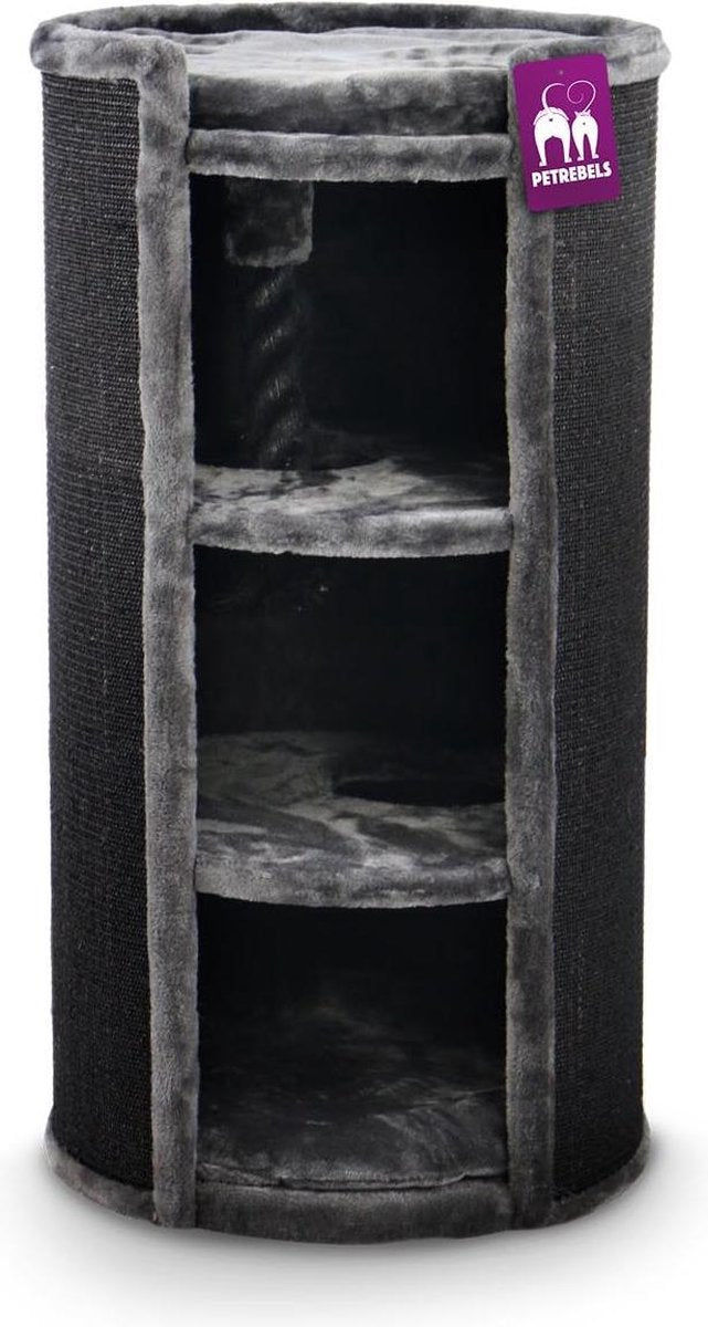 Petrebels Superdome 100 Krabton voor katten -  Pepper - 49 x 49 x 100 cm
