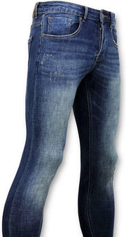 TRUE RISE Classic Basic Spijkerbroek Heren - D-3021 - Blauw - Maten: 34