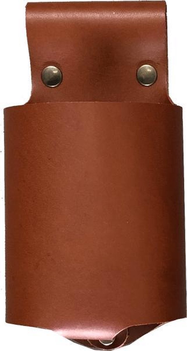 Xapron leren bottle holder - kleur Cognac (lichtbruin)