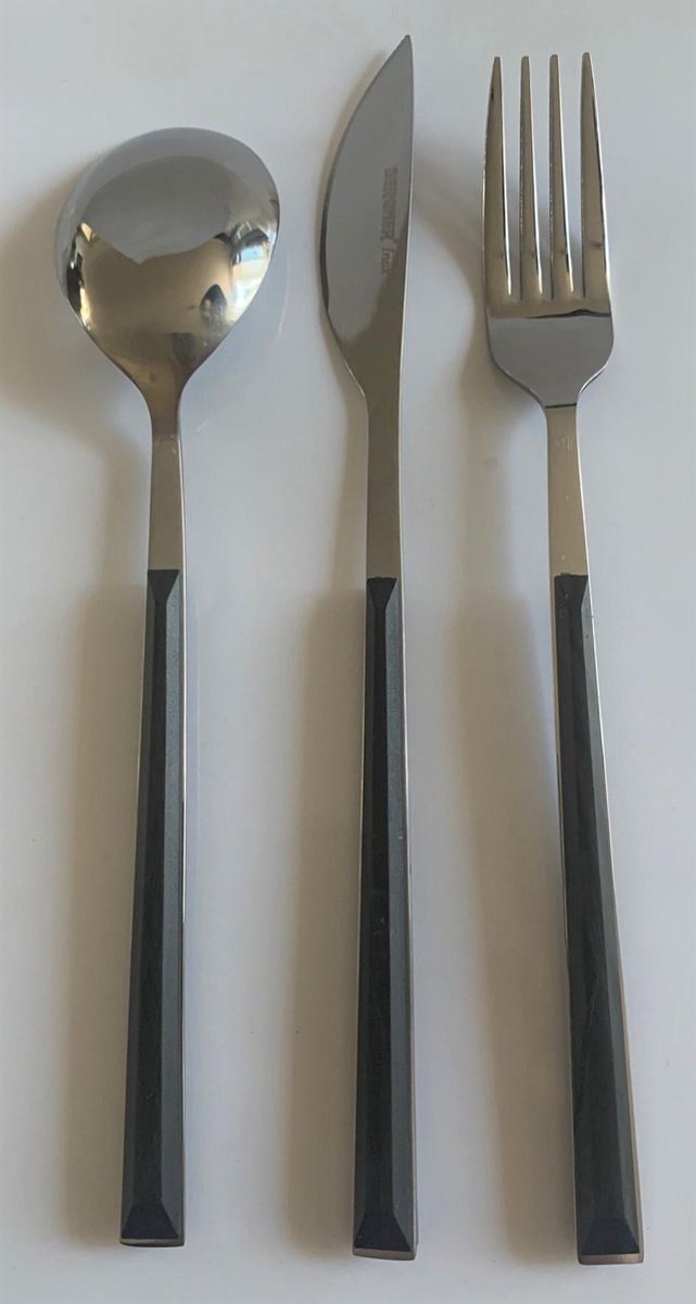 2 x Bergner 3 delig bestek