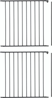 BabyDan DuoPak Flex Verlengdeel Br:46cm (H:71) Zwart (2 uitbreidingen :1 verpakking)