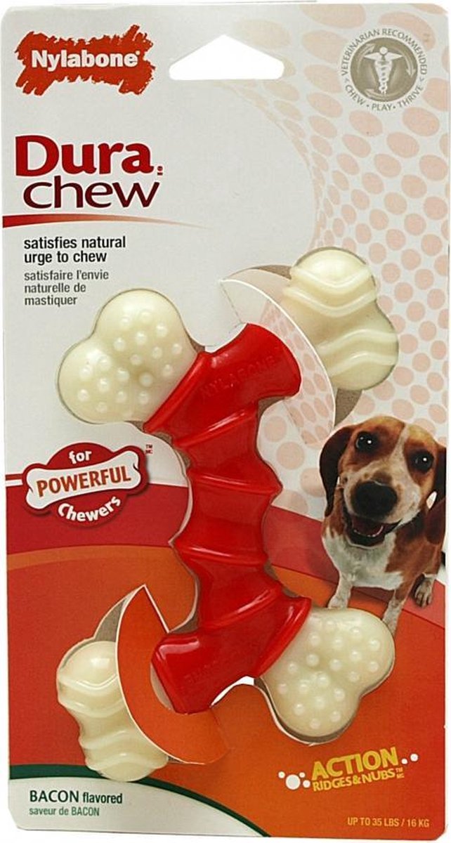 Nylabone extreme chew voor harde bijters baconsmaak tot 16 kg 14x9
