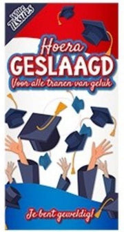 Tissuebox Hoera geslaagd