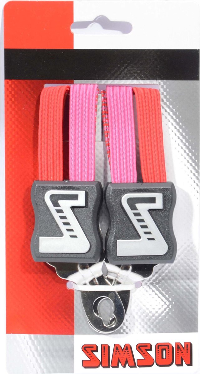 Simson Snelbinder Kort roze-rood