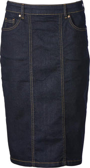 Dames rok denim ritssluiting | Maat 48