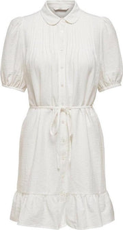 Onldella Ss Dnm Dress Bin 15229198 Cloud Dancer