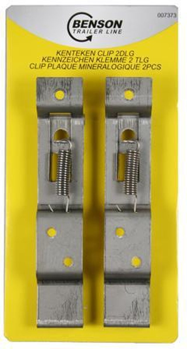 Kenteken clips - Kenteken bevestiging - Aanhangwagen - Caravan - Auto - 2 Stuks