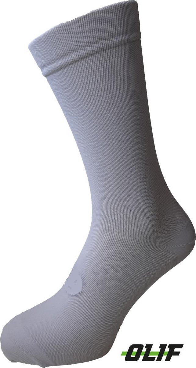 Wielrensokken - Wielrennen - Wielrensokken Heren - Wielrennen accessoires - Wit - Olif