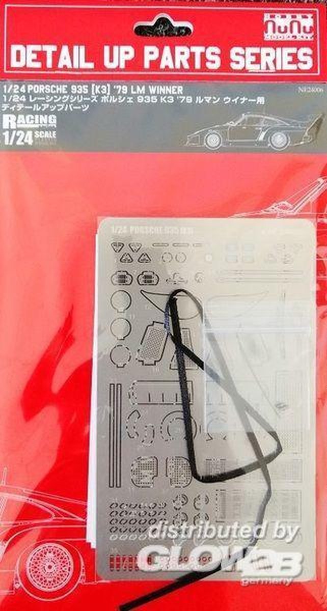 1:24 Nunu 24006 Porsche 935 [K3] Le Mans winner Detail UP Parts Accessoires set