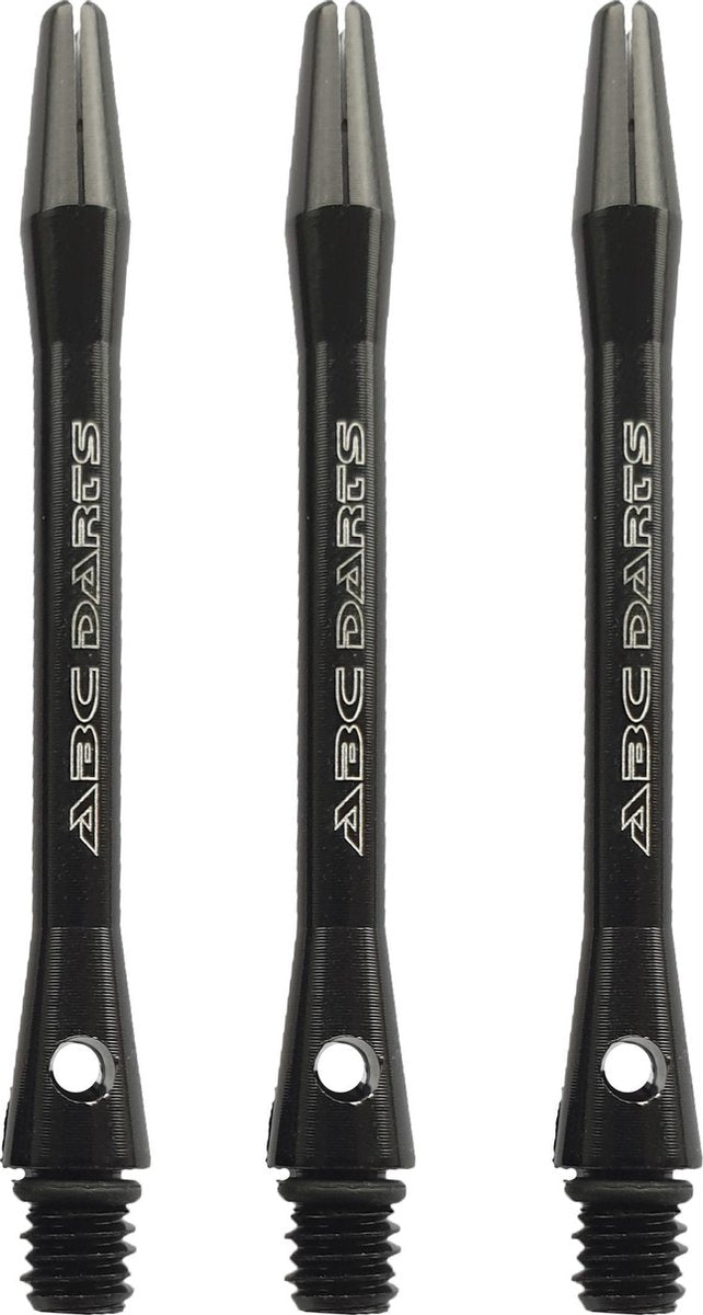 ABC Darts Shafts - Aluminium Zwart - Medium - 4 sets dartshafts