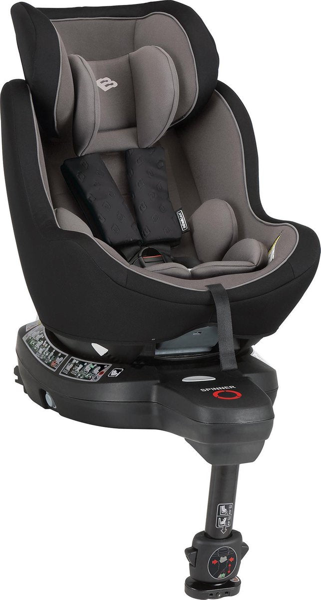 SPINNER I SIZE AUTOSTOEL 0 TOT 4 JAAR 40>105 CM ( 18 KG ) GRIJS