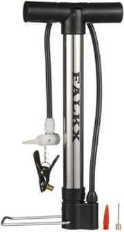 Falkx Fietspomp Mini Klapvoet Met Slang 33 Cm Zilver