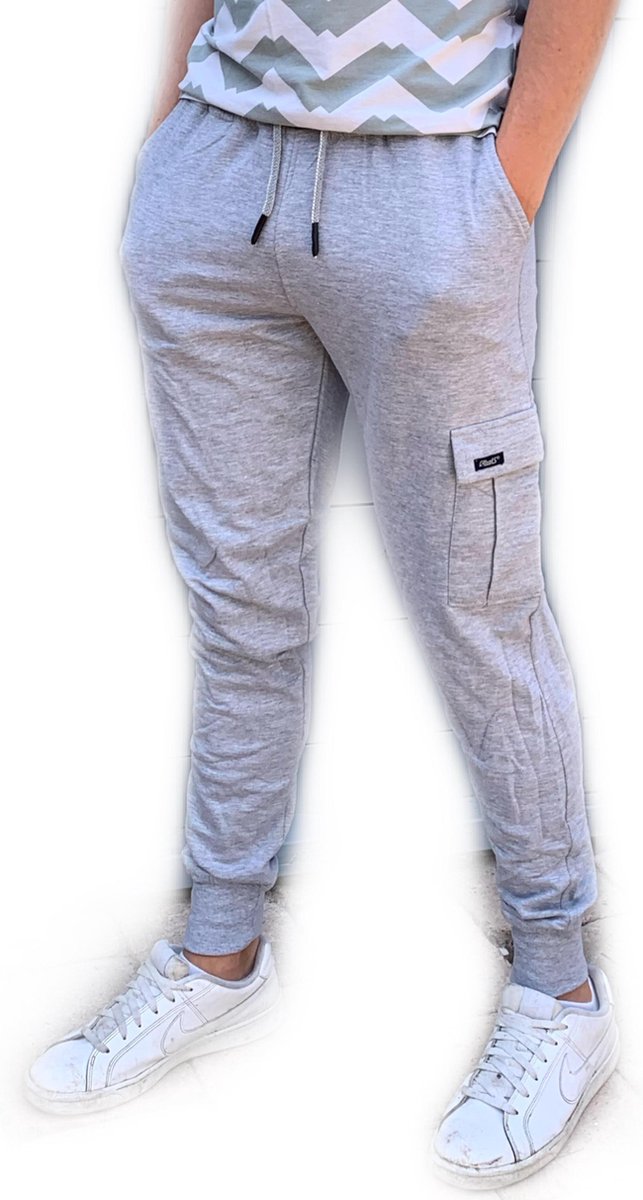 Embrator Joggingbroek licht grijs melange maat M