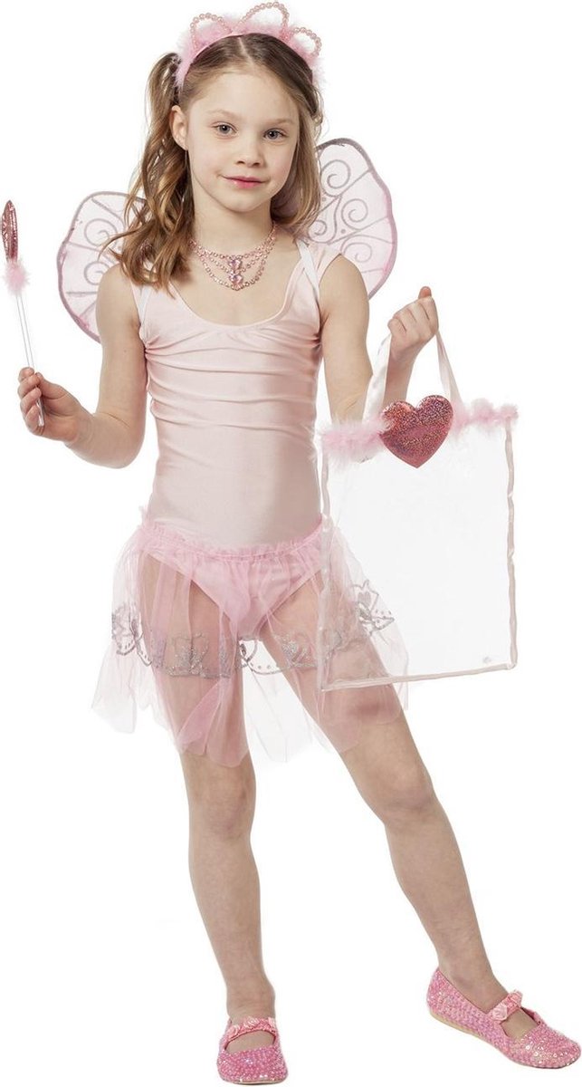 Feeen vleugels roze met rokje voor kind