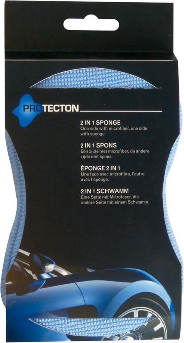 Protecton 2-in-1 Spons 15 X 10 X 2 Cm Blauw/geel