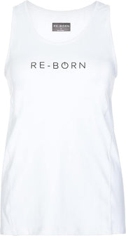 Re-Born Racer Tanktop Dames - Wit - Maat L