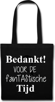 Cadeau juf  set van 2 | Tas Bedankt voor de fanTAStische tijd |  bedankt bedanken juffen juffendag meester afscheid Afscheidscadeau collega  Juffendag cadeau  Einde schooljaar   juf