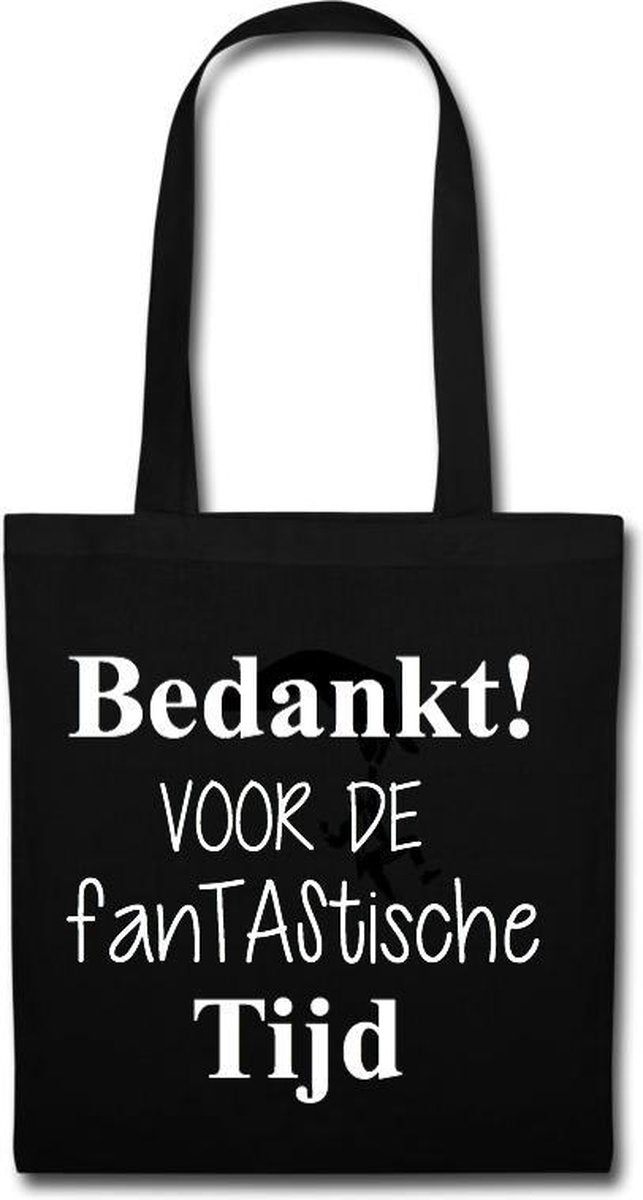 Cadeau juf  set van 2 | Tas Bedankt voor de fanTAStische tijd |  bedankt bedanken juffen juffendag meester afscheid Afscheidscadeau collega  Juffendag cadeau  Einde schooljaar   juf