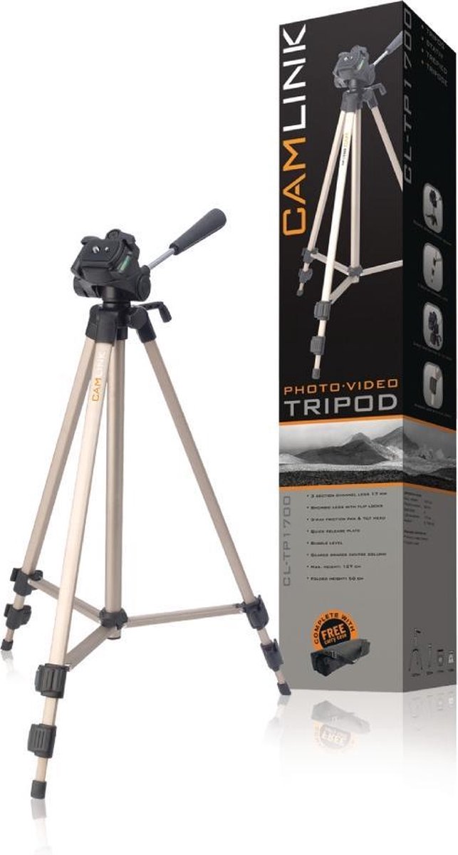 CamLink TP1700 tripod Universeel 3 poot/poten Brons