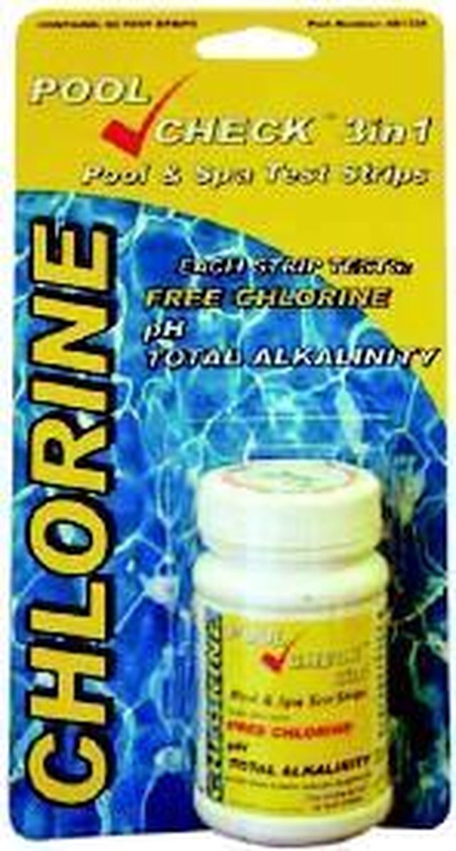 Aquaforte Poolcheck 3 in 1 Teststrip voor Zwembad (50 st)