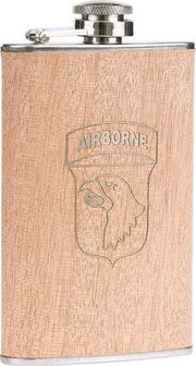 Zakfles/heupflacon houtlook 150ml - 101st Ariborne