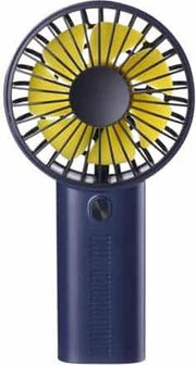 F02 Multifunctionele draagbare verstelbare mini-USB-oplader Telefoonhouder Handheld kleine ventilator met 3 snelheidsregeling (donkerblauw)