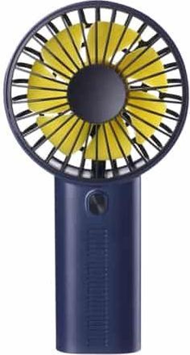 F02 Multifunctionele draagbare verstelbare mini-USB-oplader Telefoonhouder Handheld kleine ventilator met 3 snelheidsregeling (donkerblauw)