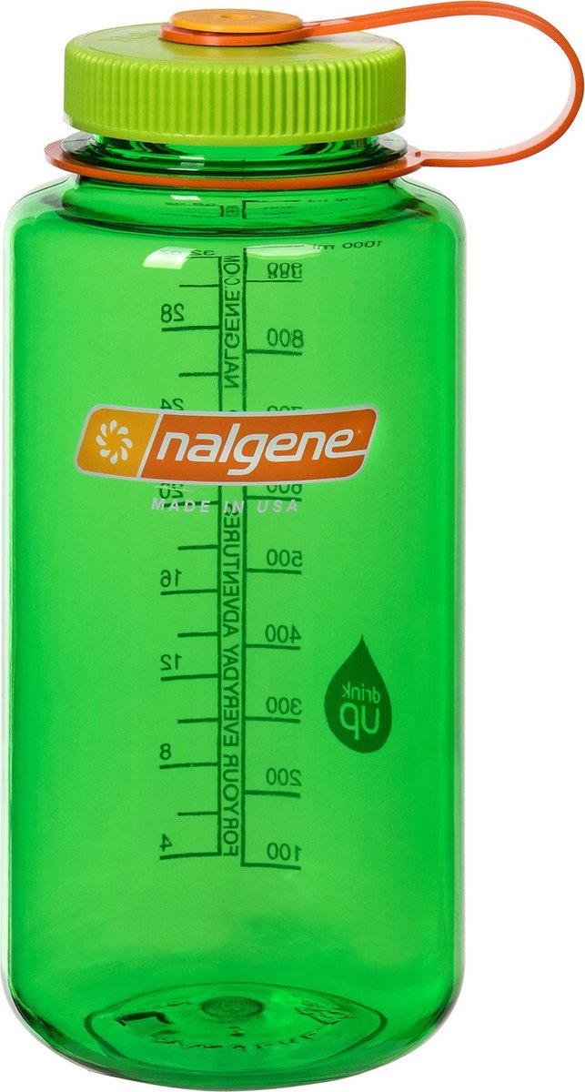 Nalgene Wide Mouth Bottle - Drinkfles - 1.0 liter - BPA free - Groen