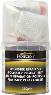 Protecton Polyester-reparatieset 250 Gr Resin/8 G Hardener