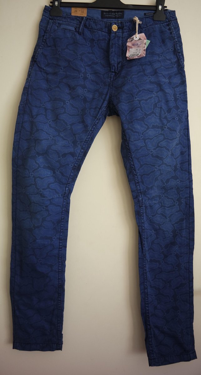 Scotch & Soda Theon broek - Kleur Blauw - Maat 28-32