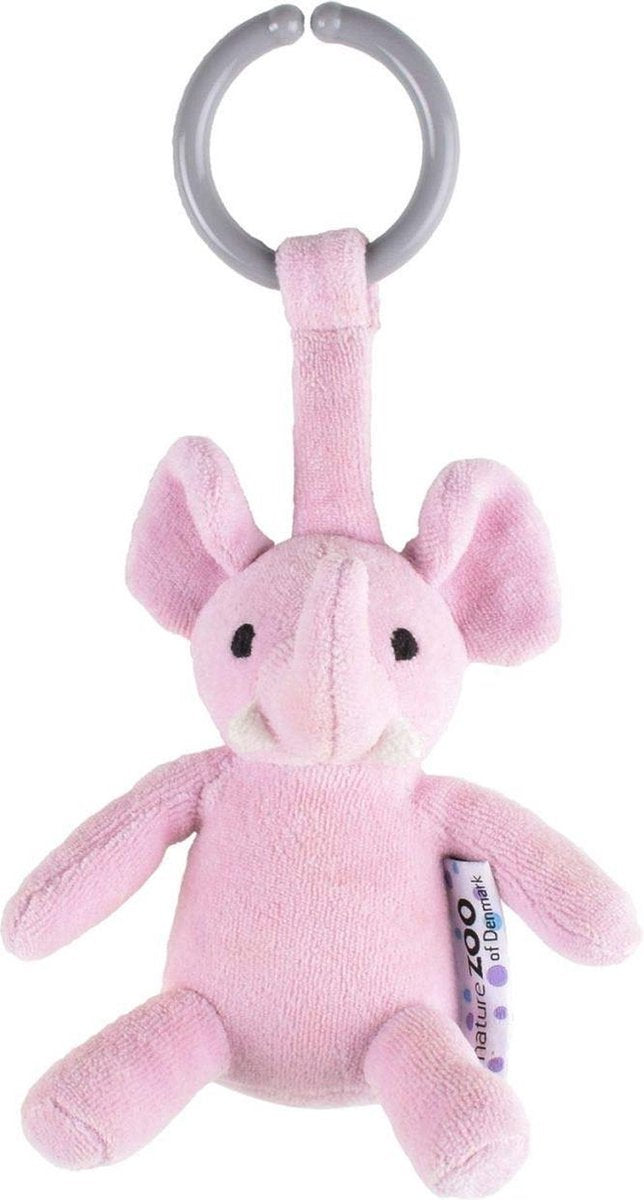 Naturezoo Kinderwagenhanger Olifant 12 Cm Roze