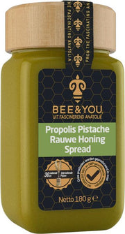 Bee&you Propolis Pistache Rauw Honing Spread | Ruw Honing met Pistache