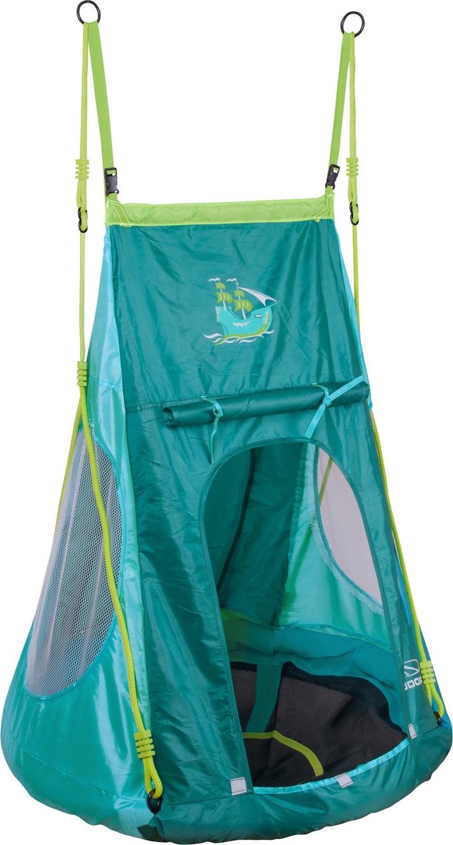 HUDORA Nestschommel met tent Pirate 90