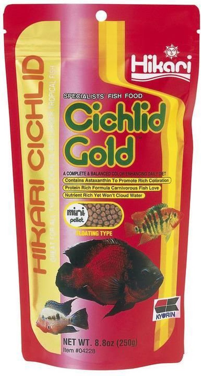 Hikari Cichlid Gold Mini (3.2-3.7mm) 250gr.