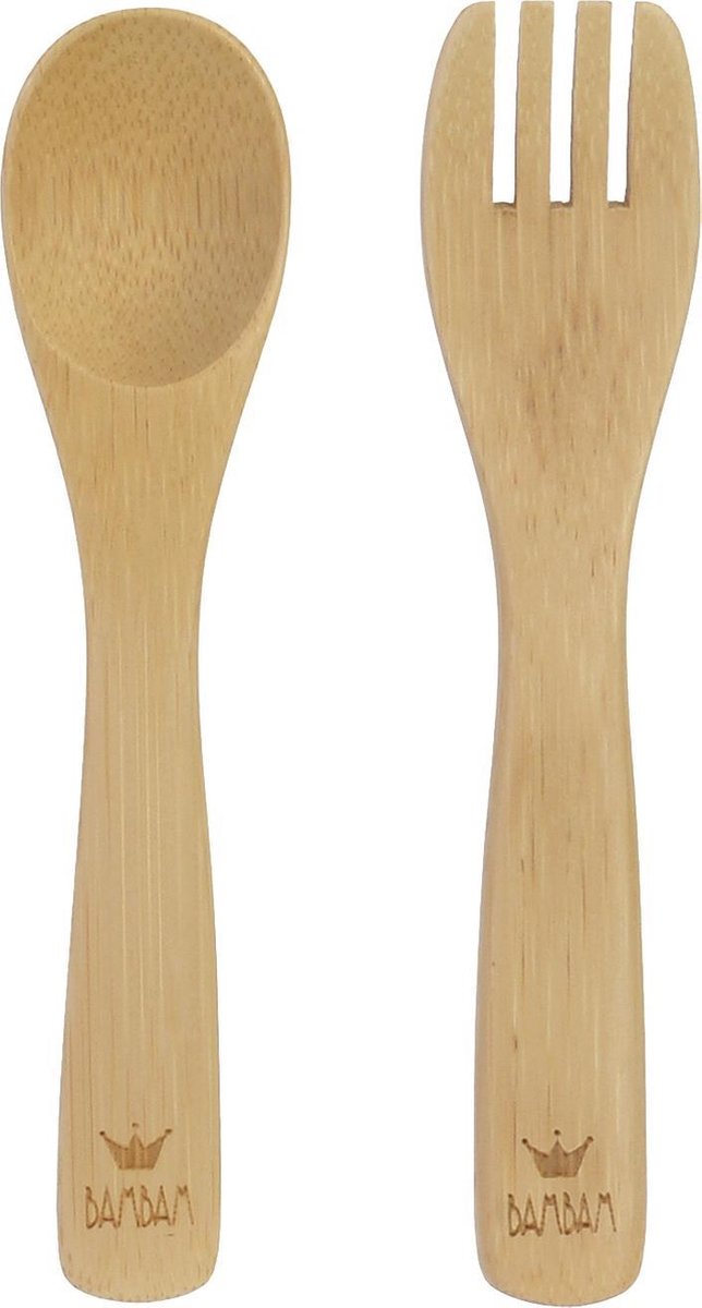 BamBam Bamboo Vork En Lepel