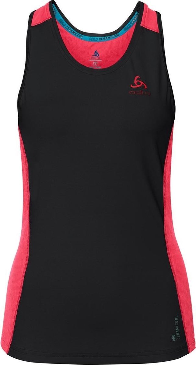 Odlo - Singlet Ceramicool - Zwart - Dames - maat  M
