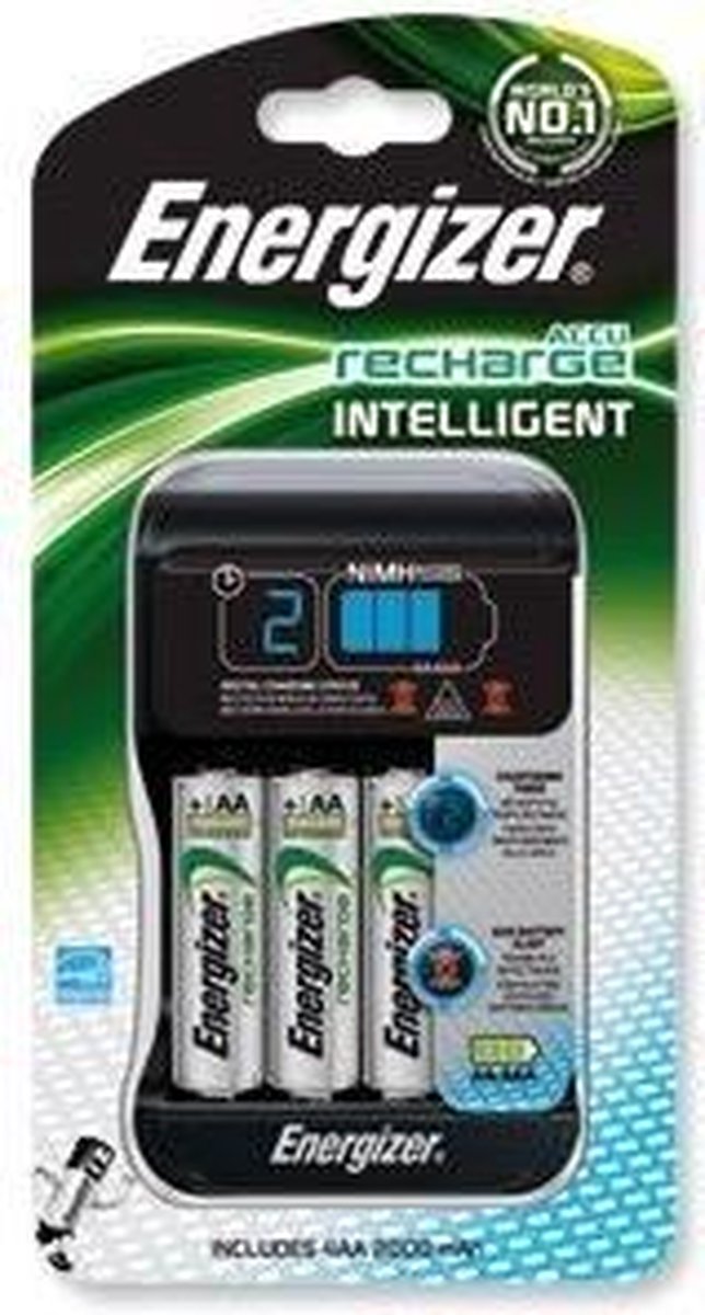Energizer 635572 Batterijlader voor binnengebruik Zwart batterij-oplader