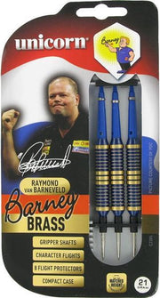 Unicorn Barney Brass blauw dartpijlen 21 gram