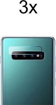 Beschermglas Samsung S10 Plus Screenprotector - Camera Lens Screenprotector - 3x