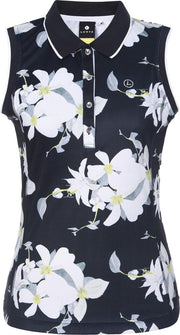 Albais Dames Polo Donkerblauw/Print