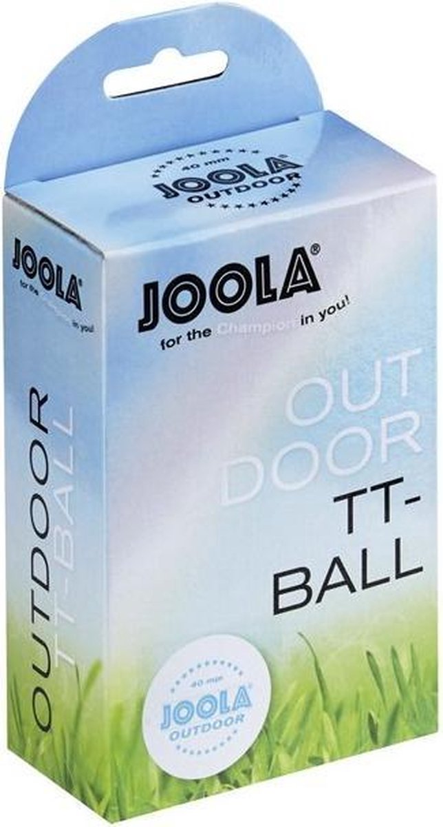 Joola Tafeltennisballen voor Buiten Set 6 stuks Outdoor Verzwaard TT-Ball 40 MM