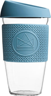 Neon Kactus - Koffie/Thee Glas - Super Sonic - Blauw - 450ml