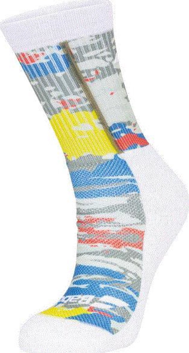 Babolat graphic sportsokken heren | wit / gekleurd | 43-46