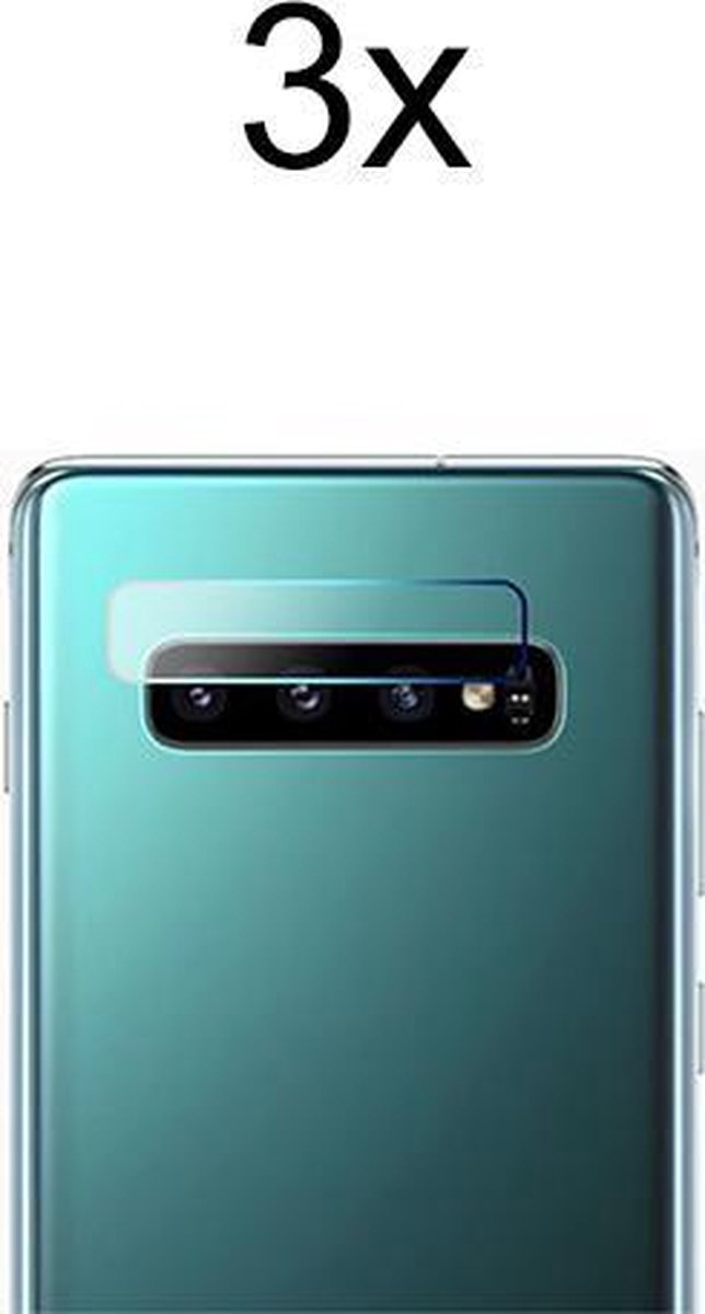 Beschermglas Samsung S10 Screenprotector - Camera Lens Screenprotector - 3x