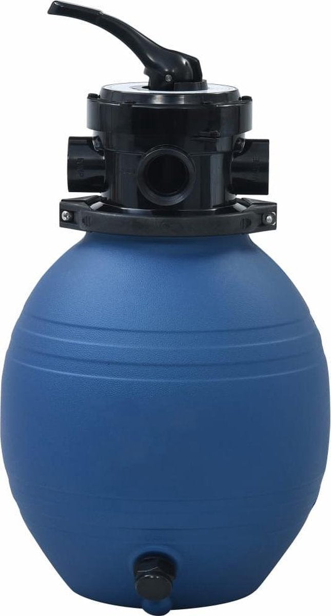vidaXL Zwembadzandfilter met 4-positie ventiel 300 mm blauw