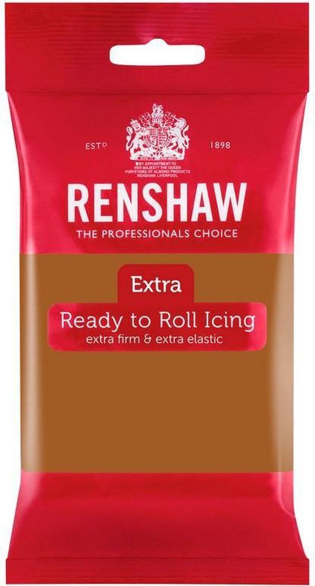 Renshaw Rolfondant Extra Teddy Bear Brown -250gr-
