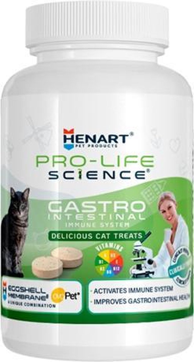 Henart pro life science gastrointestinal tract immuunsysteem - 75 gr 125 tbl - 1 stuks