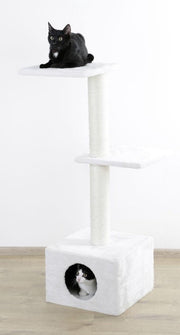 Krabpaal Venus XL "Wit" (109*37*37cm) - krabpaal voor grote katten - krabpaal voor katten